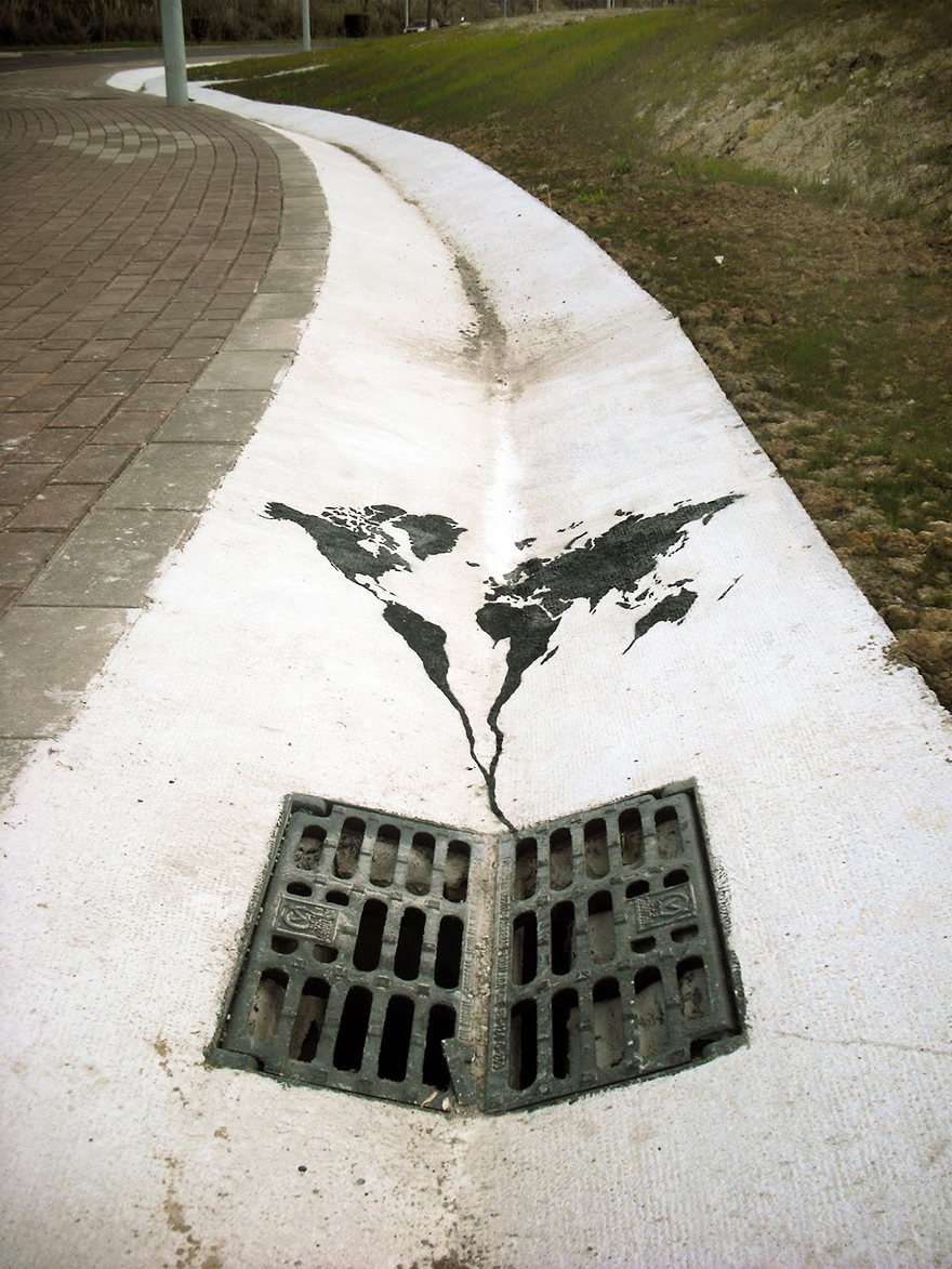 29 exemples d’art urbain qui interagissent habilement avec leur environnement