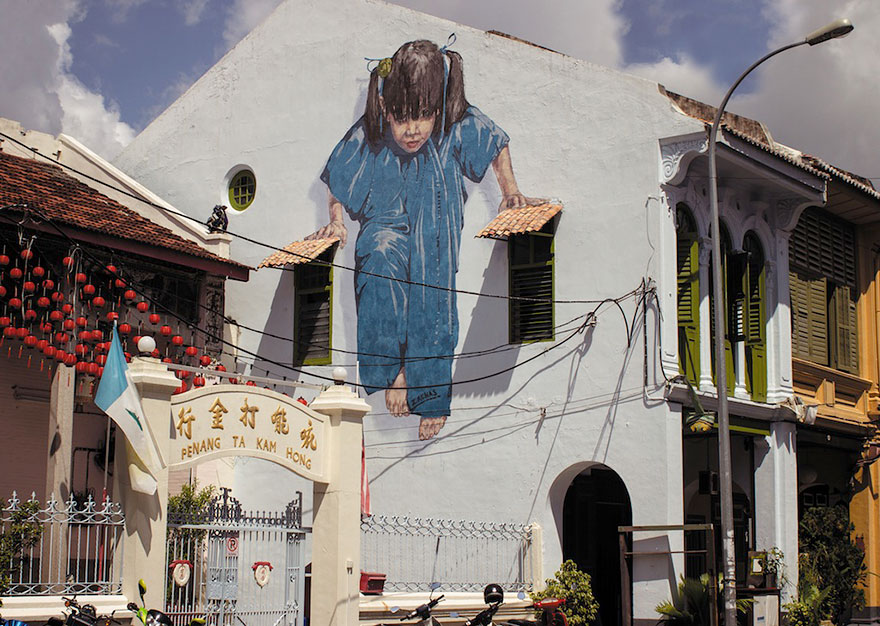 29 exemples d’art urbain qui interagissent habilement avec leur environnement