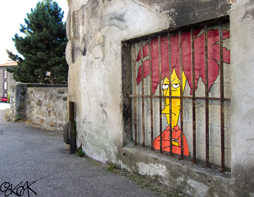29 exemples d’art urbain qui interagissent habilement avec leur environnement