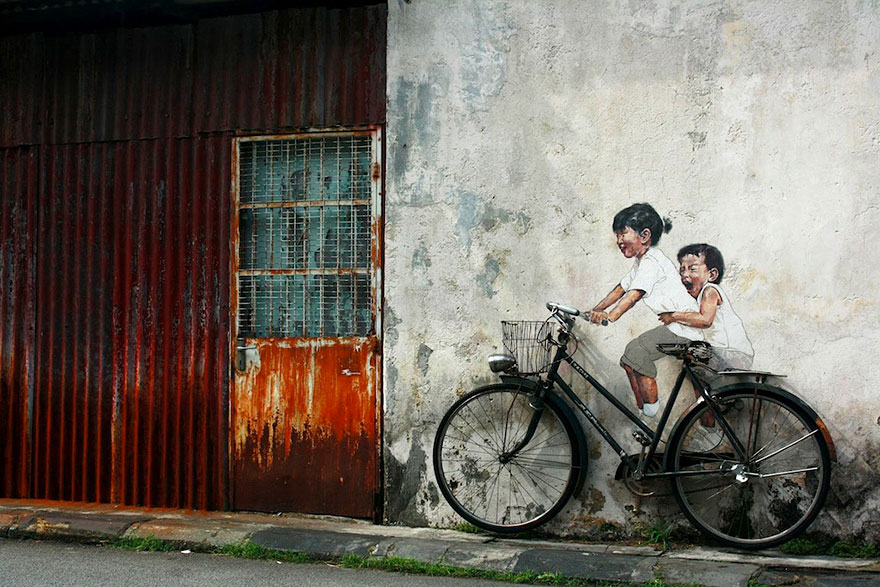 29 exemples d’art urbain qui interagissent habilement avec leur environnement