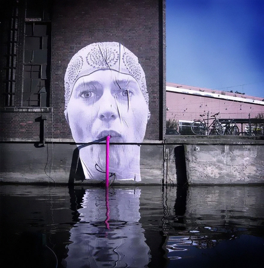 29 exemples d’art urbain qui interagissent habilement avec leur environnement
