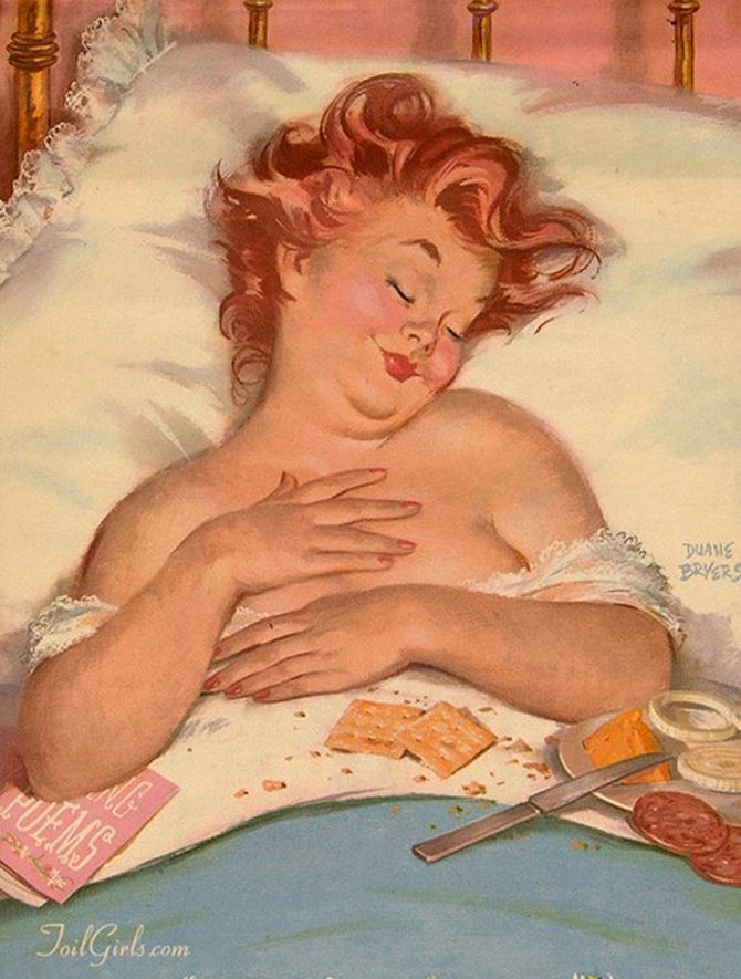 20 illustrations sexy de Hilda, la célèbre pin-up ronde oubliée des années 1950