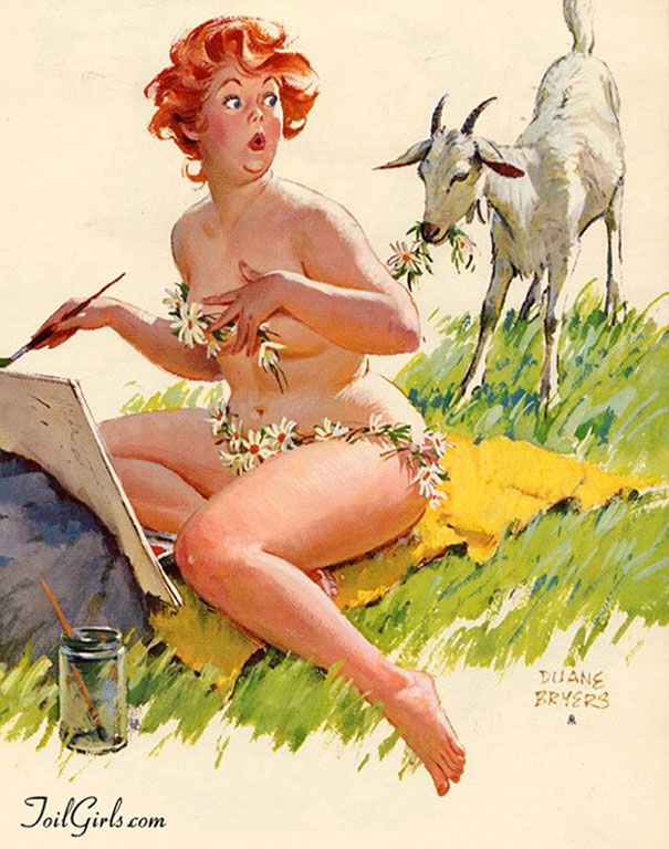 20 illustrations sexy de Hilda, la célèbre pin-up ronde oubliée des années 1950