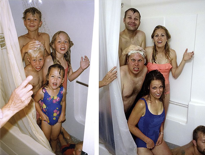 30 fois où des frères et soeurs ont reproduit leurs photos d’enfance et c’était vraiment drôle