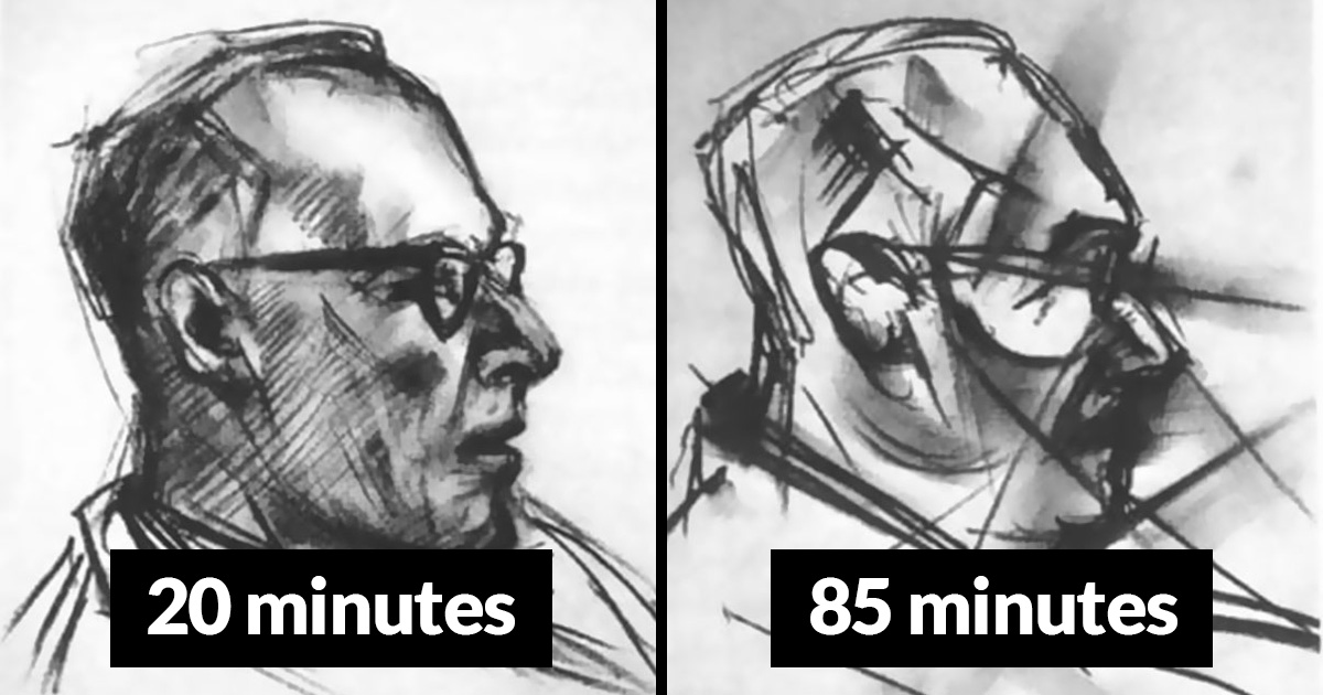 Un psychiatre demande à un artiste de prendre du LSD et dessiner le même portrait 9 fois et les résultats sont de plus en plus fous