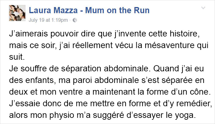 Une mère pète dans un cours de yoga, et son histoire est si embarrassante que vous aurez du mal à la lire jusqu’à la fin