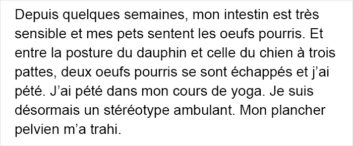 Une mère pète dans un cours de yoga, et son histoire est si embarrassante que vous aurez du mal à la lire jusqu’à la fin