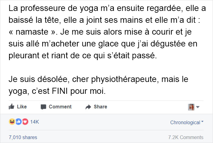 Une mère pète dans un cours de yoga, et son histoire est si embarrassante que vous aurez du mal à la lire jusqu’à la fin