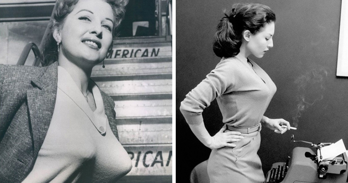 Les soutiens-gorge obus faisaient fureur dans les années 1940 et 1950, et ces 30 images vont piquer votre curiosité