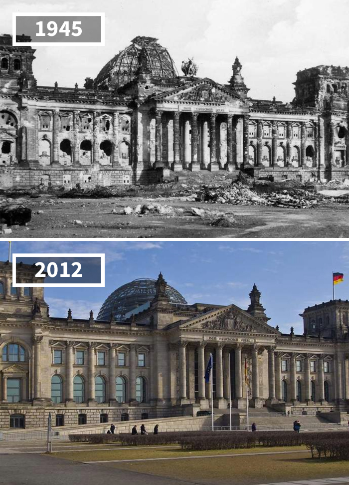 20 photos avant et après qui montrent à quel point le monde a changé au fil du temps