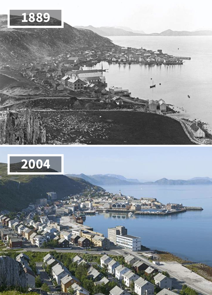20 photos avant et après qui montrent à quel point le monde a changé au fil du temps