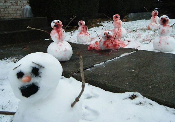 33 bonshommes de neige les plus drôles et originaux de tous les temps