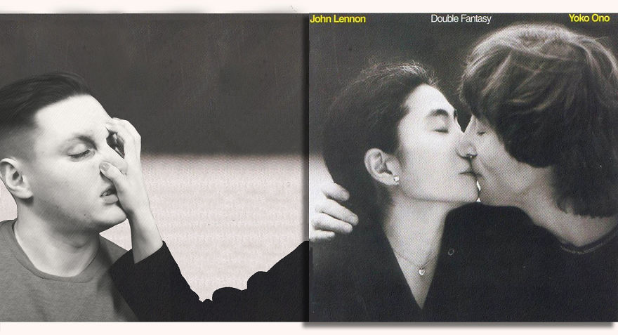 21 images hilarantes révèlent ce qui se passe à l’extérieur des bordures de pochettes d’albums célèbres