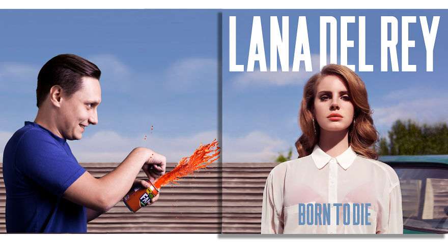 21 images hilarantes révèlent ce qui se passe à l’extérieur des bordures de pochettes d’albums célèbres