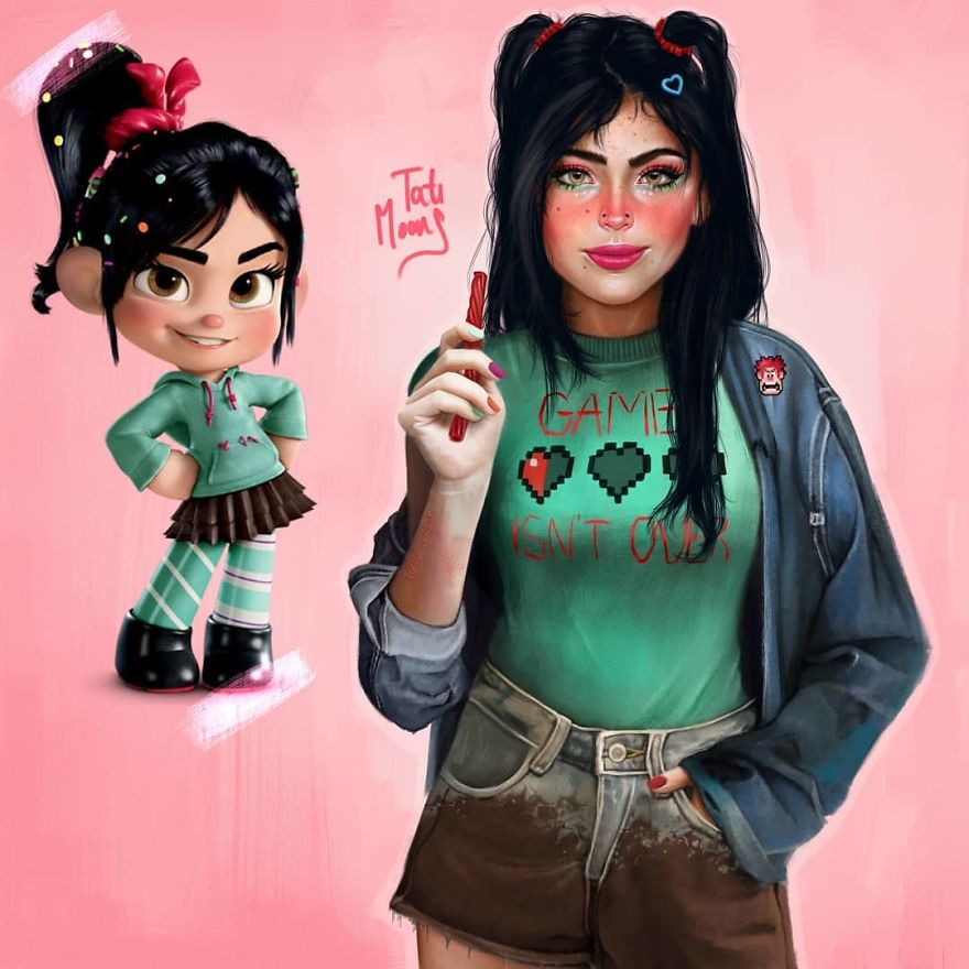 Cette artiste crée des versions plus réalistes de personnages de dessins animés et le résultat est bluffant