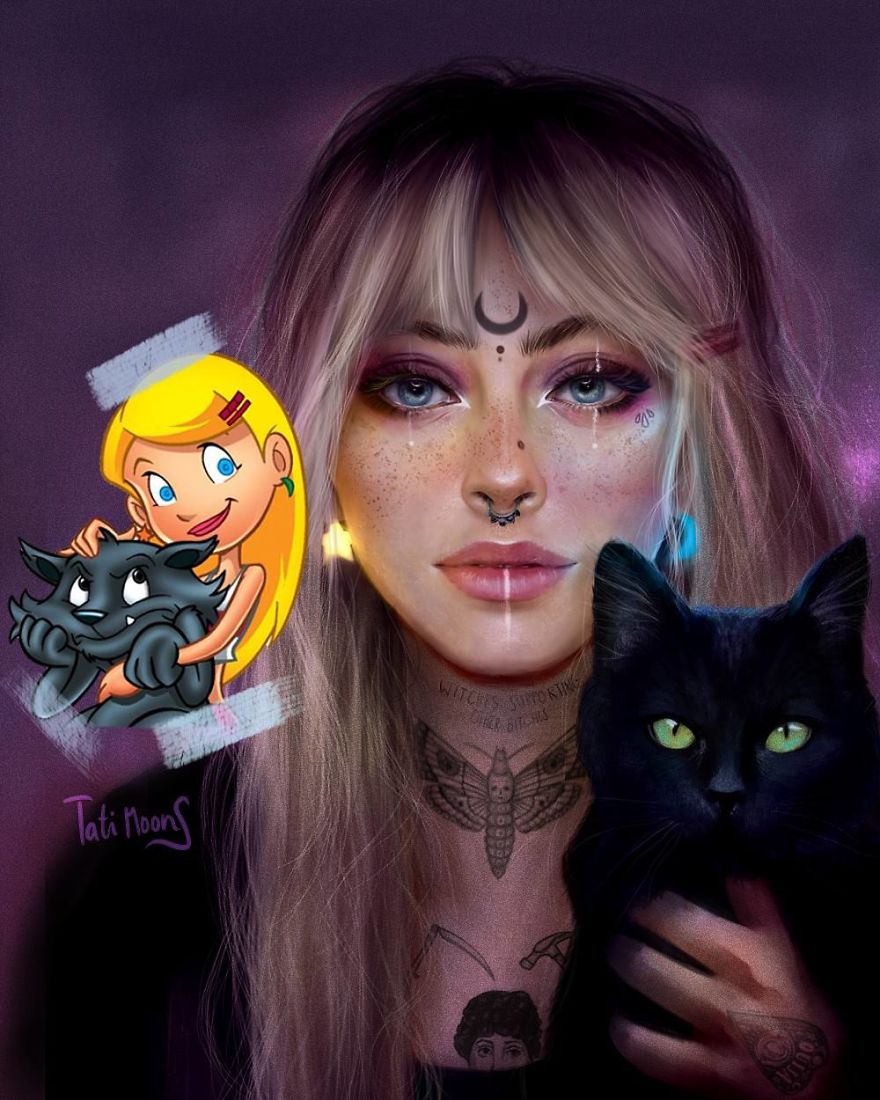 Cette artiste crée des versions plus réalistes de personnages de dessins animés et le résultat est bluffant