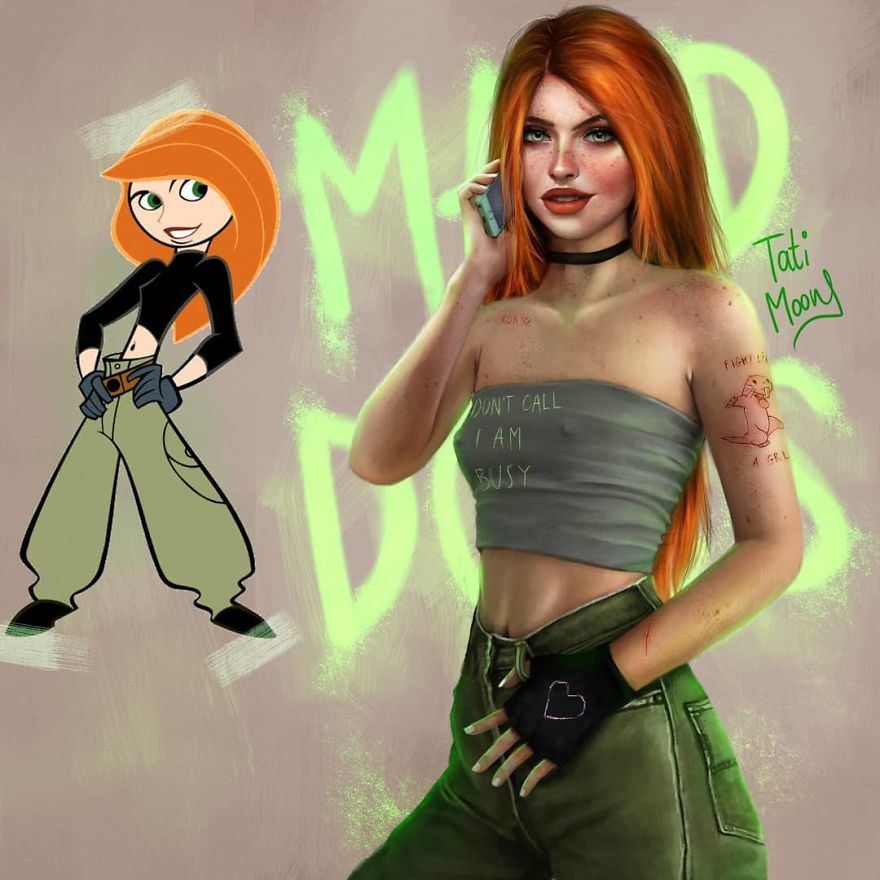 Cette artiste crée des versions plus réalistes de personnages de dessins animés et le résultat est bluffant
