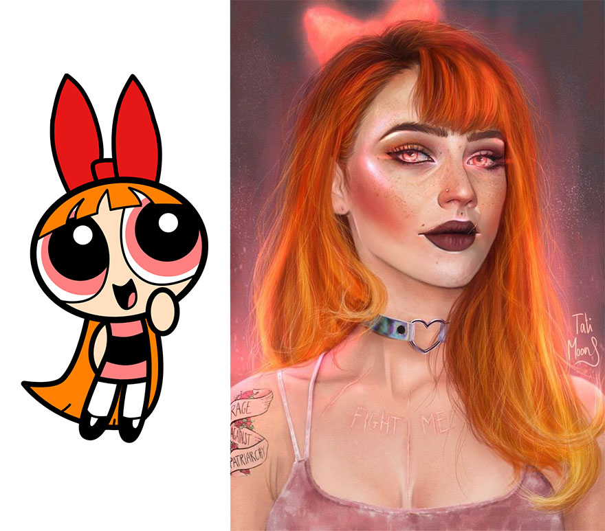 Cette artiste crée des versions plus réalistes de personnages de dessins animés et le résultat est bluffant