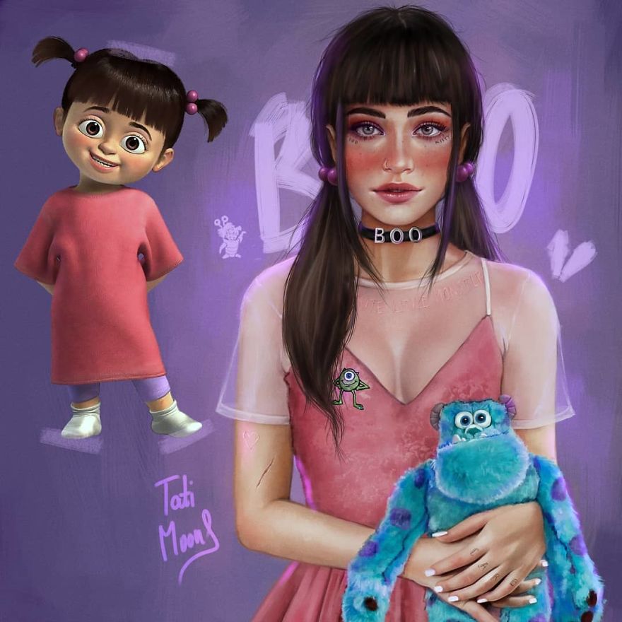Cette artiste crée des versions plus réalistes de personnages de dessins animés et le résultat est bluffant
