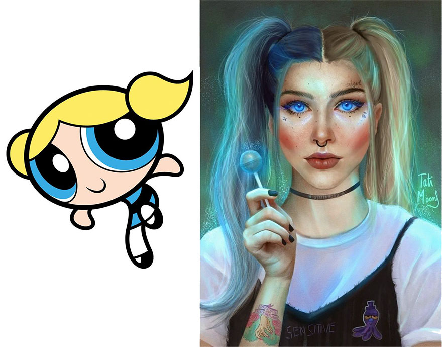 Cette artiste crée des versions plus réalistes de personnages de dessins animés et le résultat est bluffant