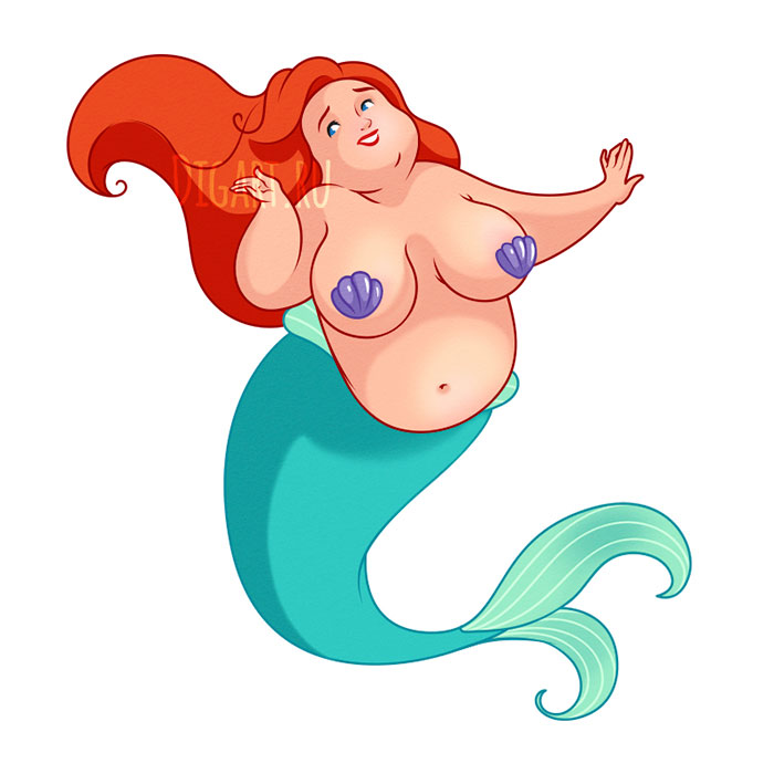 Une illustratrice montre à quoi les Princesses Disney ressembleraient si elles étaient rondes