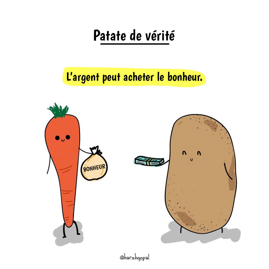 10 vérités amères par la patate de vérité qui vont te faire réfléchir