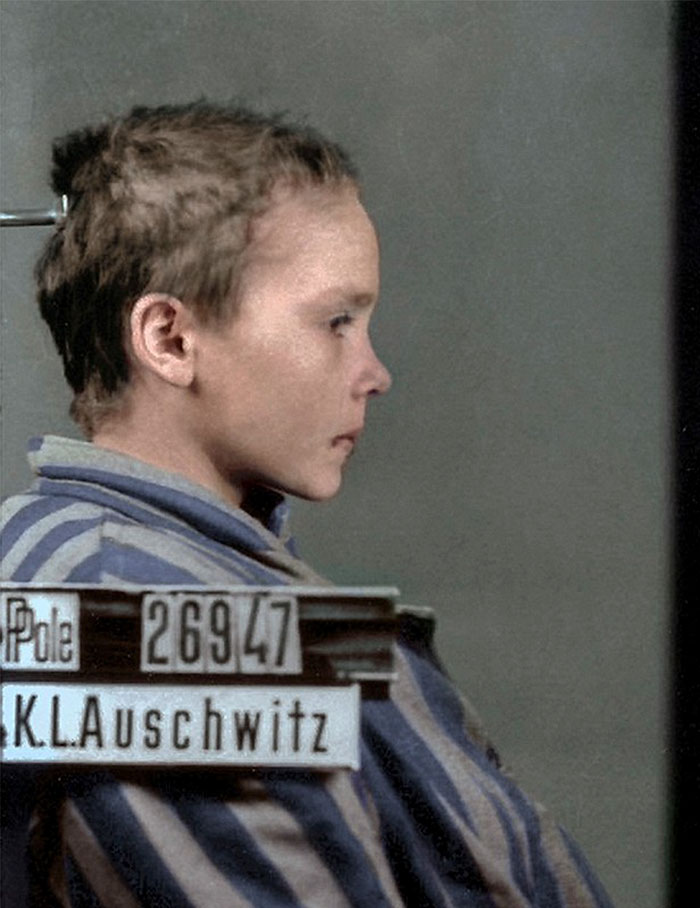 Les dernières photos d’une fille polonaise de 14 ans à Auschwitz ont été colorisées et elles vont vous briser le coeur