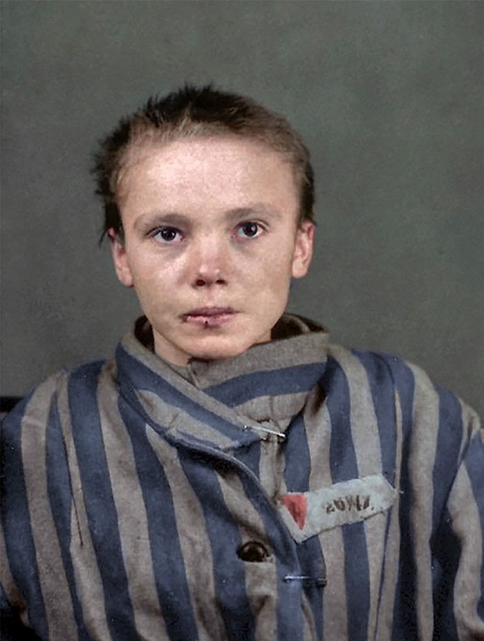 Les dernières photos d’une fille polonaise de 14 ans à Auschwitz ont été colorisées et elles vont vous briser le coeur