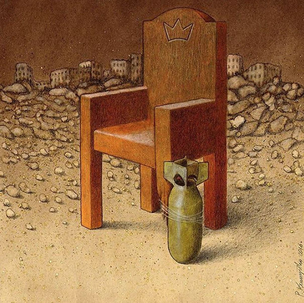 30 nouvelles illustrations d’une franchise brutale par Pawel Kuczynski qui montrent ce qui cloche avec la société moderne
