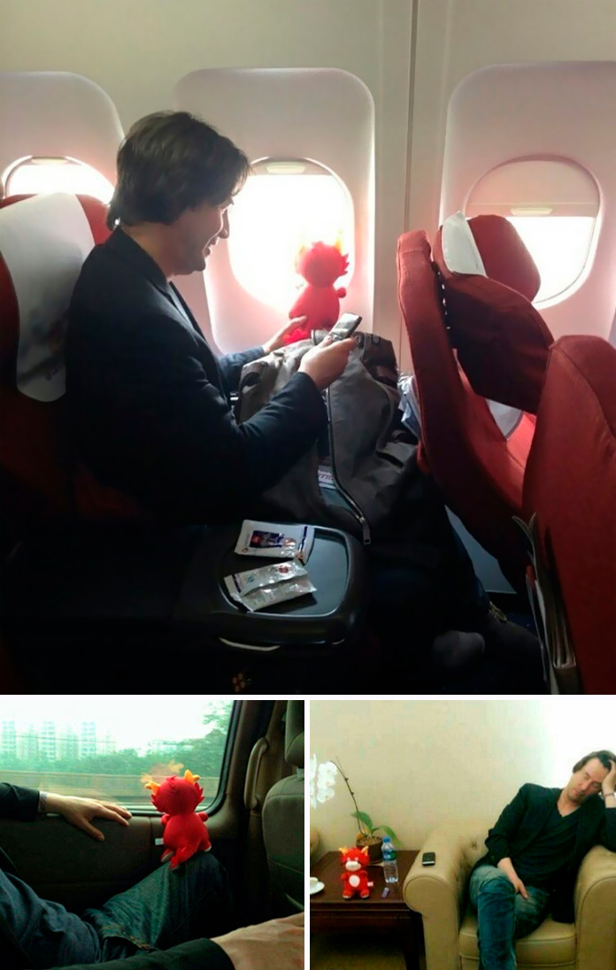 Les internautes rigolent beaucoup en voyant Keanu Reeves faire des choses (20 photos)