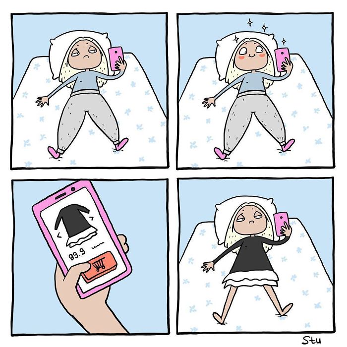 Cette artiste présente les problèmes quotidiens des filles en 20 bandes dessinées amusantes
