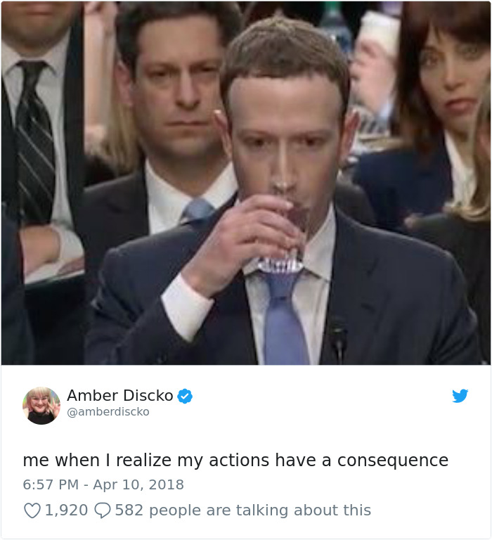20 façons hilarantes dont les internautes se sont moqués de Mark Zuckerberg lors de son témoignage devant le Congrès