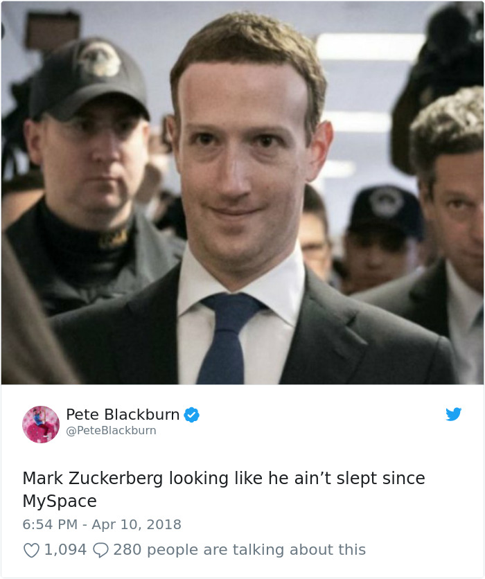 20 façons hilarantes dont les internautes se sont moqués de Mark Zuckerberg lors de son témoignage devant le Congrès