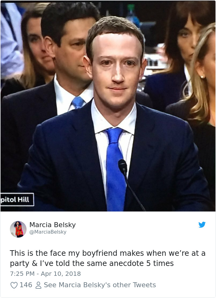 20 façons hilarantes dont les internautes se sont moqués de Mark Zuckerberg lors de son témoignage devant le Congrès