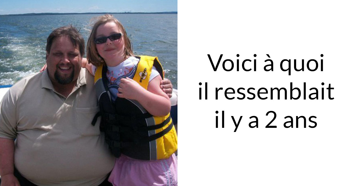 Un papa obèse découvre qu’il a besoin de 2 sièges pour être évacué en avion, alors il transforme son corps et devient méconnaissable en 2 ans