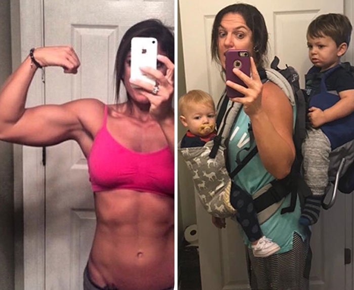 29 parents qui ont partagé des photos d’eux avant et après avoir eu des enfants et la différence est hilarante