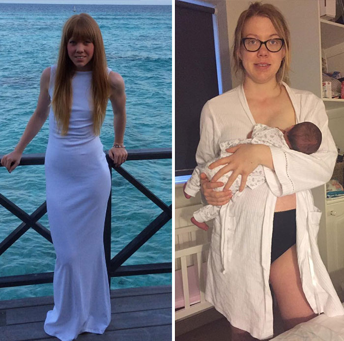 29 parents qui ont partagé des photos d’eux avant et après avoir eu des enfants et la différence est hilarante