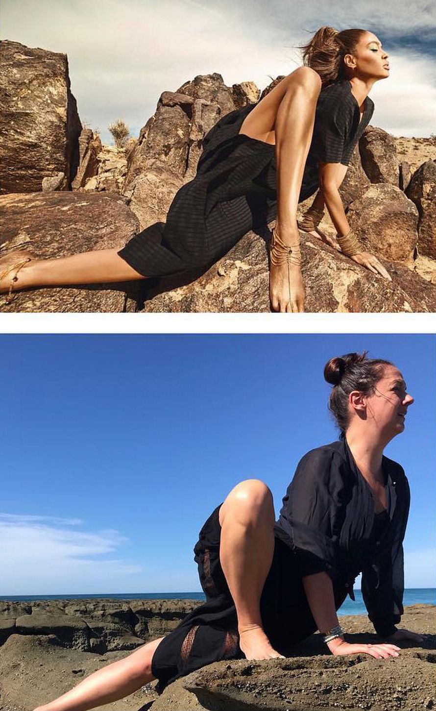 Cette femme qui reproduit les photos instagram de célébrités est de retour, et ces 33 photos vont vous faire rire, c’est garanti