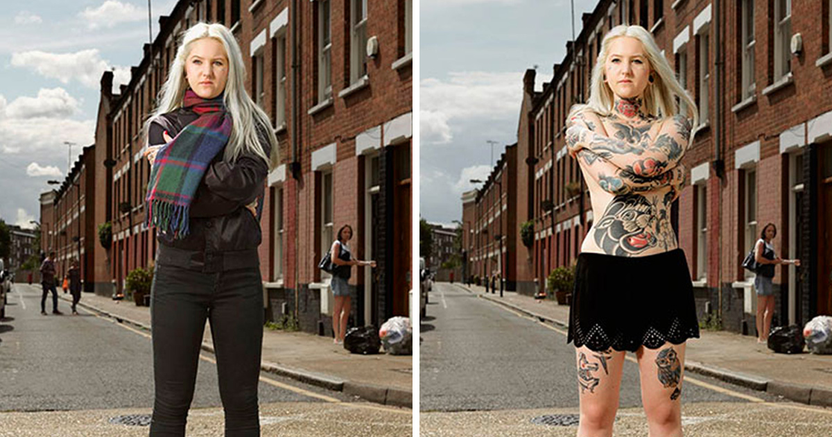 Ce photographe a montré ce qui se trouve sous les vêtements de personnes tatouées en 16 puissants clichés