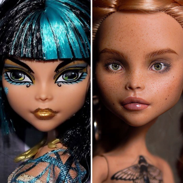Cette artiste ukrainienne démaquille des poupées pour les repeindre et le résultat est presque trop réaliste (25 images)
