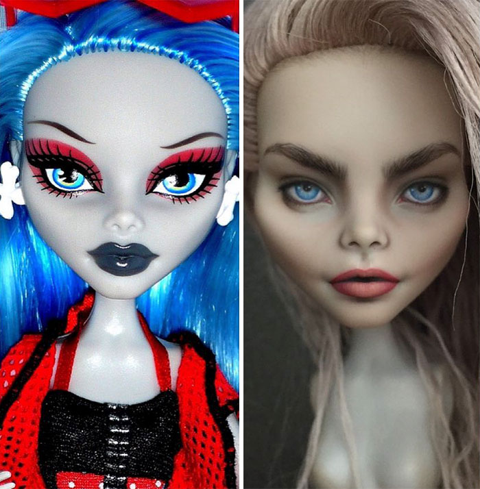 Cette artiste ukrainienne démaquille des poupées pour les repeindre et le résultat est presque trop réaliste (25 images)