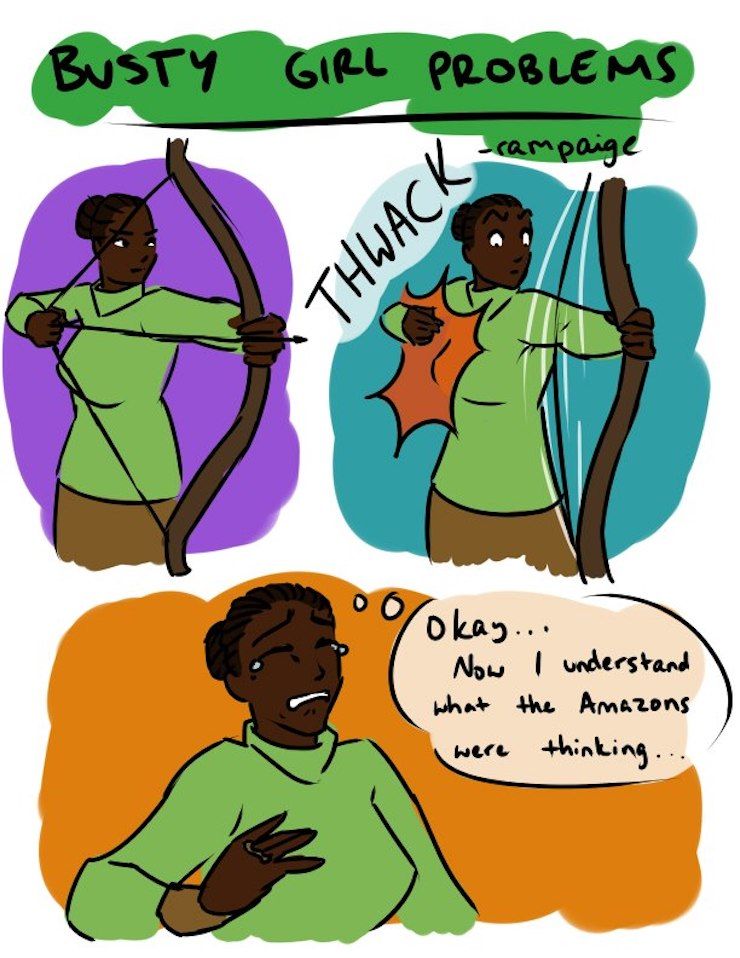 20 bandes dessinées hilarantes que seules les femmes à forte poitrine vont comprendre