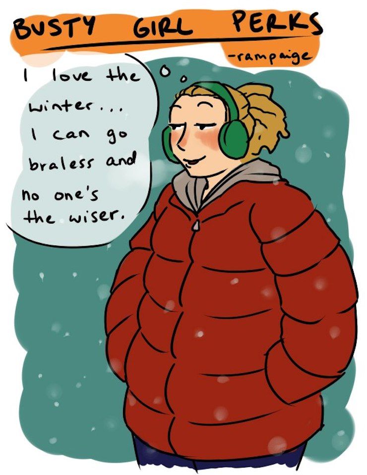 20 bandes dessinées hilarantes que seules les femmes à forte poitrine vont comprendre