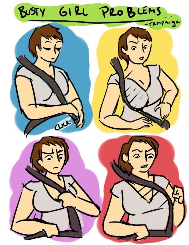 20 bandes dessinées hilarantes que seules les femmes à forte poitrine vont comprendre