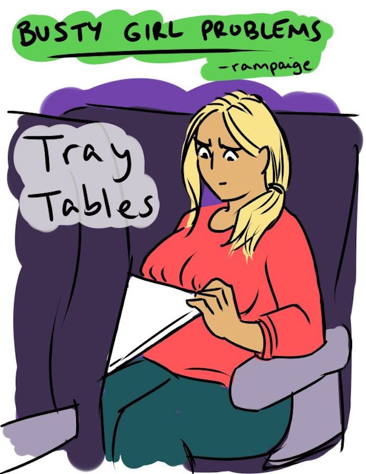 20 bandes dessinées hilarantes que seules les femmes à forte poitrine vont comprendre