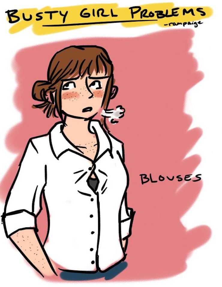 20 bandes dessinées hilarantes que seules les femmes à forte poitrine vont comprendre