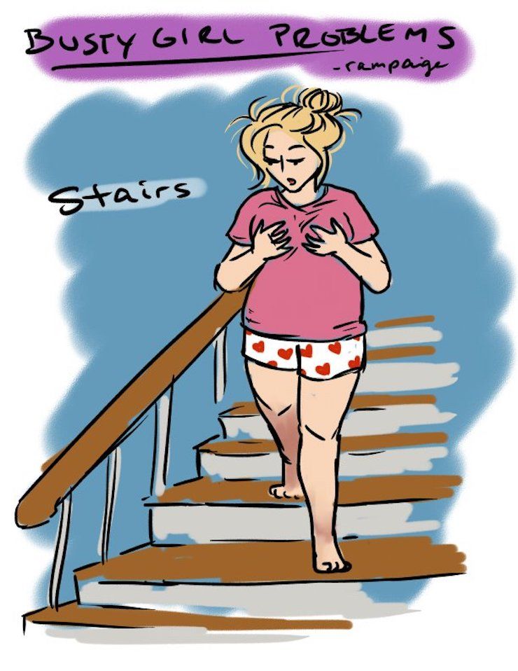 20 bandes dessinées hilarantes que seules les femmes à forte poitrine vont comprendre
