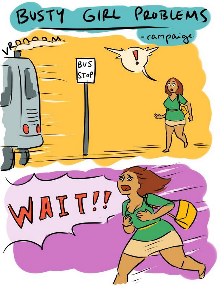 20 bandes dessinées hilarantes que seules les femmes à forte poitrine vont comprendre