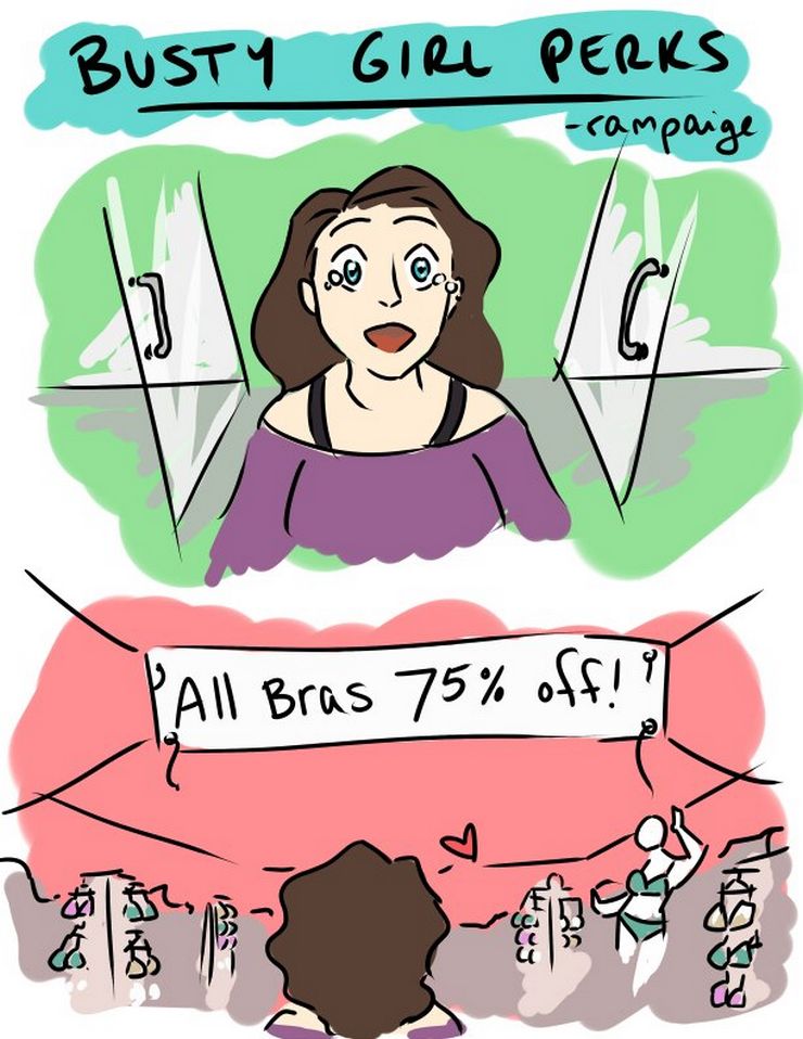 20 bandes dessinées hilarantes que seules les femmes à forte poitrine vont comprendre
