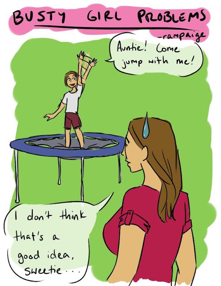 20 bandes dessinées hilarantes que seules les femmes à forte poitrine vont comprendre